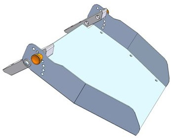 Izstopna drča na koncu transportnega traku