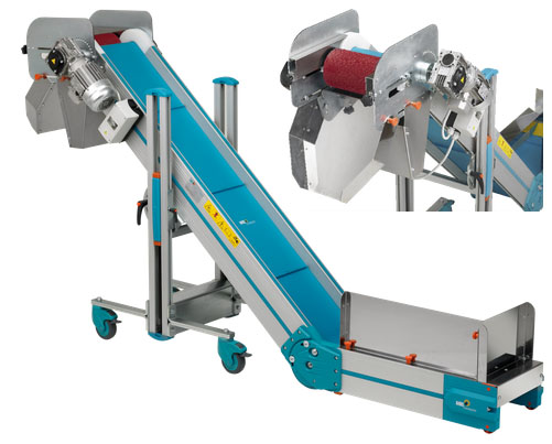 N-SRS transporter z vgrajenim valjčnim ločevalnikom dolivkov