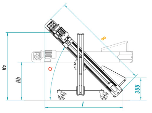 N-TR dimenzije transportnega traku